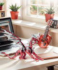Metal Dragon 3D Model Kit for Adults Boss Level Build on a desk, detailed red finish, used as home office decor