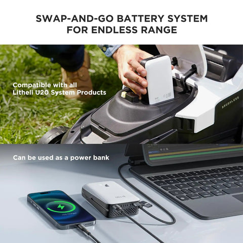 Beast Electric Utility Wagon Cart With 150L Capacity And 450 Lb Load battery installation and power bank use.