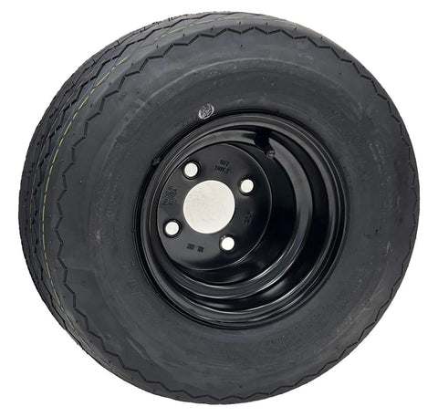 4 Pack 8 Inch Black Golf Cart Tire And Wheel Set 18x8.5-8 DOT 4 Ply Wanda Tire Fits EZGO Club Car Cushman Yamaha Ready To Install With Pre Aired Wheels