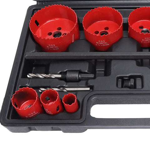 Ultimate 21 Piece HSS Hole Saw Kit For Metalworkers: Fast Cutting 25mm To 3 Inch Drill Set With Extenders And Accessories To Nail Any Project Today. HSS bi-metal hole saws in case