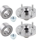 Pair Front Wheel Hub Bearing Assemblies For Honda Civic 1992 Through 2000 EX GX LX Si Replaces 510030 SPK981 WB510030 Built To Last