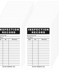 500 Pack Inspection Record Labels for Safety Inspections, Equipment Maintenance, 5 by 3 Inch Self Adhesive Tags stacked