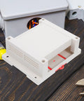 Weatherproof Outdoor Electrical Junction Box In Gray Flame Retardant ABS Plastic Industrial Enclosure For Wall Sockets And Control Panels