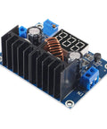 Three Pack 8A Step Down Buck Converter Voltage Regulator Module With Digital PWM LED Display, showing adjustable components and connectors.