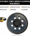 Five Inch Hook And Loop Sander Pad Replacement Kit with three foam cushions for various DeWalt models