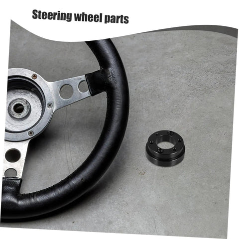 Racing Steering Wheel Adapter Plate for Modified Cars and Sim Racing Durable Alloy Wheel Adapter on Concrete
