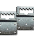 Heavy Duty Taxidermy Wall Hangers Two Pack For Big Game Trophy Displays Featuring Precision Leveling Brackets, zinc coated steel brackets.