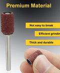 Pro Grade 80 Grit One Quarter Inch Sanding Drum Set With 100 Pieces Premium Aluminum Oxide Sleeves And Steel Mandrels featured