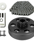 Three Quarter Inch Bore 12 Tooth Centrifugal Clutch With 4 Ft 35 Chain For Predator 212 Go Kart Engines, clutch kit components
