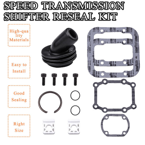 Shifter Reseal Kit For 5 Speed Transmissions With Complete Gasket Set And Hardware For 1987 To 2001 Ford F Series trucks