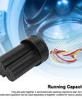 450V AC CBB60 5 UF Plus 3 UF Double Start Capacitor for Washing Machine Motors Top Notch Run Capacitor for Semi Automatic and Automatic Washers Reliable Motor Start Boost Durable Electrical Component, black dual wire capacitor for washer motor