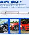 Brake Caliper Pin Punch Removal Tool For Brembo Calipers And Performance Brakes, Pro Grade Pin Extractor For Maserati, 2017 Chevrolet SS, 2022 Dodge Charger, BBK Systems