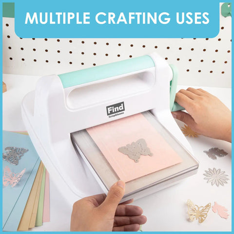 Beginner Friendly Die Cutting And Embossing Machine Kit For Card Making And Crafting with A5 die cutter in use