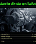 Beefed Up Alternator Replacement For Hyundai Elantra 2011 2017 1.8L And Forte 2014 2016 2.0L L4 Models Soul Elantra GT Coupe close-up
