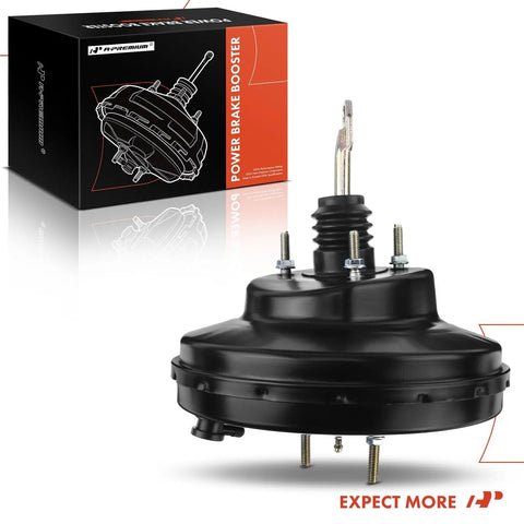 Tough As Nails Vacuum Brake Booster For Ford Bronco And F150 1994 To 1996 black steel single diaphragm with threaded studs.