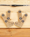 Heavy Duty Brass Door Pivot Hinges Self Closing Hidden Horizontal Door Hardware Rustproof for Secret Bookcase and Cabinet Doors Bronze Finish 2 Pack Easy Install Kisangel