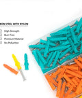 Drywall Anchors and Screws Kit, 240 Pieces With Organizer Box For Easy No Prep Self Drilling Installation, Yellow Zinc Plated Carbon Steel, Rust Resistant Wall Mount Hardware For DIY Projects, assorted anchors and screws in organizer