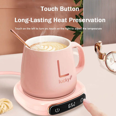 Desk Coffee Warmer With Auto Shut Off And Three Heat Modes Keeps Your Daily Brew Cozy Till The Last Sip Led Touchpad Display for tea and milk