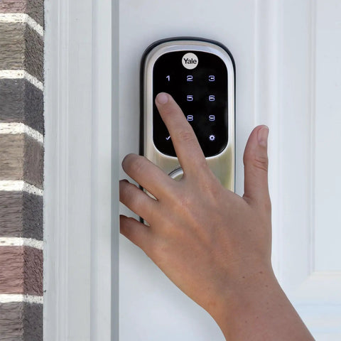 Ditch Your Cluttered Keychain And Lock In Serious Security With This Sleek Satin Nickel Digital Deadbolt Featuring A Crisp Touchscreen Keypad For Zero Sweat Keyless Entry Built In Auto Lock And Includes A Sturdy Backup Key For Total Peace Of Mind Daily