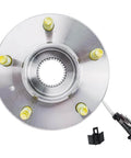 Front Wheel Hub and Bearing Assembly - Single Unit for 2000-2013 Chevrolet Impala with ABS sensor, top view