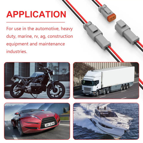 Deutsch Connector Crimp Tool For 14 To 18 AWG Closed Barrel Pins, applications in automotive, marine, truck and motorcycle industries