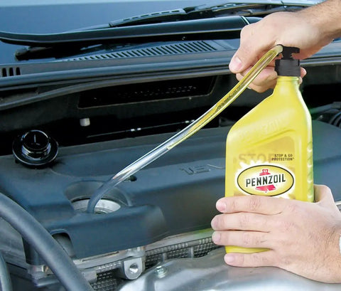 Using Gas Siphon Pump And Fluid Transfer Kit Quart Size For Auto RV Marine And Motorcycle Universal Pump With Easy Nozzle and Hose