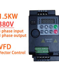 1500W 2200W 380V VFD Variable Frequency Drive Converter Motor Speed Control With Small Inverter Design And Smart Breaker Protection Sweet Deal But High Quality For Industrial Jobs Keeps Systems Humming Along Without Causing Grief. 1.5KW 380V 3-phase VFD
