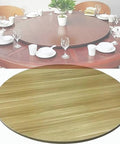Big Ol Walnut Round Dining Table Lazy Susan Turntable 360 Degree Smooth Rotating Wooden Serving Tray 47 Inch 120cm