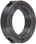Heavy Duty Clamping Collar For Shafts, 1-1/2 Inch Bore, 2-3/8 Inch OD, 9/16 Inch Wide, Black Oxide Mild Steel