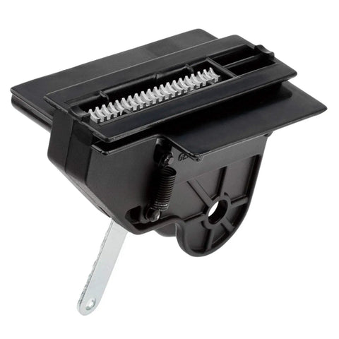 Direct Replacement Garage Door Screw Drive Carriage For 20414R 34107R black plastic and metal mechanism side view