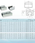 CHUANGNENG SBR20 2200mm linear rail set with 2 rails and 4 SBR20UU bearing blocks; technical drawing and dimension table.