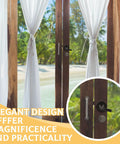 Beefy Solid Brass Storm Door Latch With Lock Durable Screen Door Handle Set in black on a wooden door, tropical background