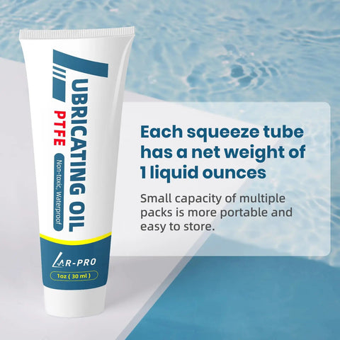 Five Pack General Purpose Silicone Sealant Lubricant For Pools 1 Oz Tubes Waterproof Silicone Grease with PTFE, poolside setting