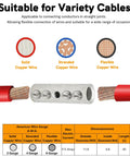 4 Gauge Wire Butt Connectors Kit For Mechanical Splices, heavy-duty aluminum connector for solid and stranded copper wire