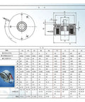 Mechanivis servo motor assembly holding brake BFK457-10, 195V, 25Nm; front view with mounting flange