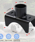 Axle Saddle Lifting Adapter Fits 2 Inch 3 Inch And 4 Inch Round And 2 Inch Square Axle Tubes With 1.5 Inch Lifting Platform
