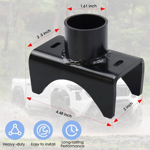 Axle Saddle Lifting Adapter Fits 2 Inch 3 Inch And 4 Inch Round And 2 Inch Square Axle Tubes With 1.5 Inch Lifting Platform
