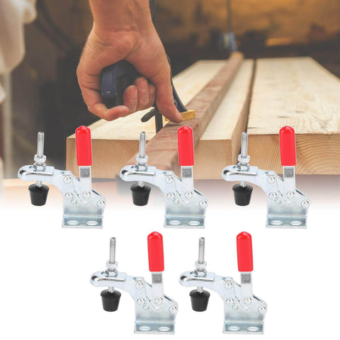 Five Pack Quick Release Toggle Clamps For Vertical Fixtures Heavy Duty Workholding Tool With 30 Kg Clamping Force