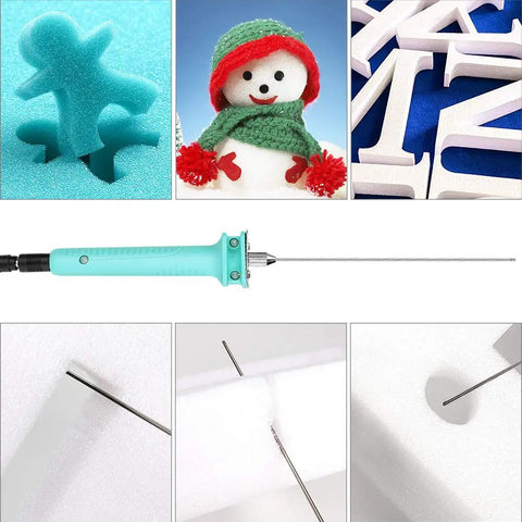 Hot Wire Foam Cutter 15W Electric Styrofoam Cutting Tool For Foam Board Crafts 4 Inch Cutting Pen fast heat up to 302 F.