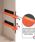 Drawer Slide Jig For Cabinets And Drawers With Laser Engraved Double Scale Markings Precision Tool For Fast And Accurate Installations