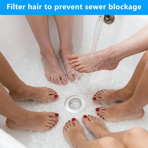 Set Of Two Sink Drain Strainers Keeping Your Pipes Free Of Nasty Gunk While Trapping Messy Hairballs So You Can Kick Clogs To The Curb Featuring A Deep Basket Fit For Bath Or Kitchen Basin, stainless steel strainers in shower.