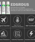 EDSRDUS SG01 silicone grease tubes by Amazon, three 3 oz tubes with white caps (front view).