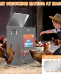 Kick The Chore Out Of Feeding With This Heavy Duty Automatic Chicken Feeder For Backyard Birds Featuring Eighty Five Pound Capacity And Ten Port Design To Block Waste And Keep Flocks Happy All Season Long.