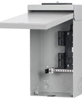 Side view of 4 Space 8 Circuit 125 Amp Outdoor Load Center With Type 3R Enclosure And Flush Surface Cover UL Listed CSA Approved