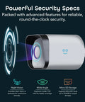 1080p Outdoor Security Camera With Night Vision, Weatherproof, Ideal For Home Surveillance, features and specs displayed