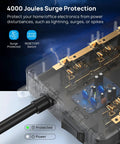 Internal components of Beefed-Up Heavy Duty Surge Protector Power Strip with 4000 Joules and a 5ft Cord showcased