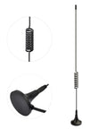 VHF UHF Ham Radio Antenna With Magnetic Base And BNC Male Connector Wide Frequency 20MHz To 1300MHz Includes 3m Cable