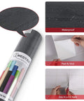 Waterproof Wood Grain Peel And Stick Countertop Cover Self Adhesive Black Vinyl Wrap 15.8 x 78 Inches, peel and stick application