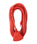 Heavy Duty Outdoor Triple Tap Extension Cord 50 Ft 14 AWG 15A 125V AC Weather Resistant Orange Molded Plug For Yard Workshop Camping And Powering All Your Outdoor Gear