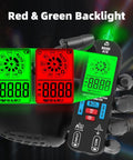 Rechargeable Digital Multimeter Tester With Smart Mode And Red Green Backlight For DIYers with vivid backlit displays